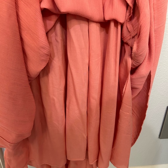 LOFT Butterfly Sleeve V Neck Flowy Swing Maxi Dress - Picture 4 of 6